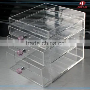 Hot Sale China Factory Clear Acrylic Jewelry Display Case With Logo thumbnail-1