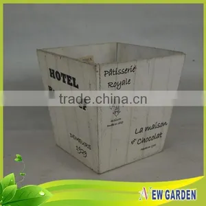 Fashionable Decorative Hand Craft Retangle Basket Wood/Wooden Planter thumbnail-3