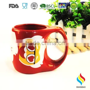 Belly Shape Ceramic Mug thumbnail-1
