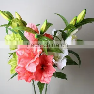 Natural Vallota Speciosa Fabric Vallota Speciosa Decorative Vallota Speciosa Artificial Flower for Wholesale thumbnail-2