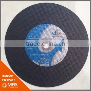 12'' 300x3x22mm Resin Bonded Reinforced Cutting Wheel for Metal thumbnail-4