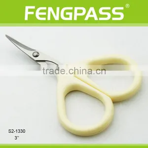S2-1330 3" Inch 2CR13 Stainless Steel With PP Handle Baby Nail Scissors thumbnail-1