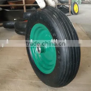 3.50-8 Top Quality Pneumatic Steal Rim Rubber Wheel thumbnail-2