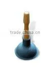 Blue Plunger With Wooden Handle thumbnail-1
