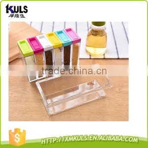 Creative Transparent Plastic Condiment Box Kitchen Storage Box thumbnail-6