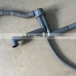 Factory Price Kitchen Vegetable Washing Basin Two Way Drainage Tube Plastic Pipe thumbnail-1