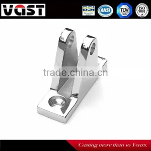 Stainless Steel Marine Hardware - Mirror Polished Heavy Duty Deck Hinge thumbnail-1