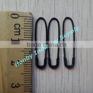 Fashion Hang Tag Black 22mm French Coiless Garment Safety Pin thumbnail-2