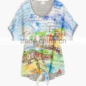 Hot Selling French Fashion Print T-shirt thumbnail-4
