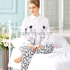 Fashion Women Girl Clothes White Collar Long Sleeve T-Shirt thumbnail-1