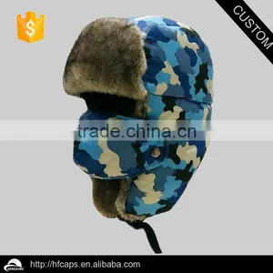 Wholesale Camouflage Faux Fur Trapper Hat Winter Earflap Cap thumbnail-2