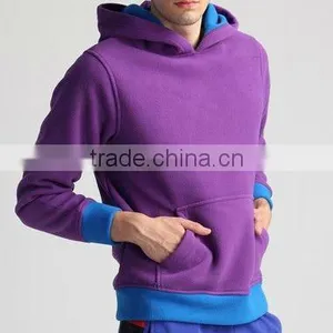 Mens Polar Fleece Pullover Hoodie Sweatshirt thumbnail-1