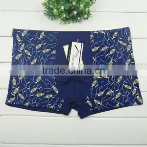 High Quality Fashion Leaves Men Boyshort Sexy Factory Price Wholesale Men Boxer Briefs thumbnail-4