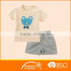 New Summer Boutique Animal Printed Cotton Kids Clothing Set thumbnail-3
