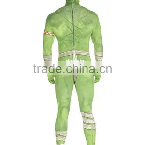Orc Jaw Dropper Green Morphsuit Costume thumbnail-3