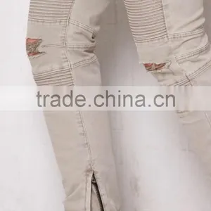 Street Inspired Ripped Knees Wholesale Custom Jogger Pants thumbnail-2