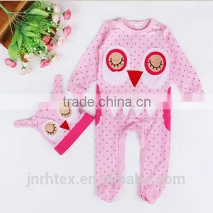 New Baby Newborn Cartoon Winter Rompers Clothes Bodysuit Jumpsuit Hat Sets 0-24M thumbnail-2