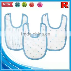 Wholesale Cute Printing Fancy Cotton Custom Soft Cheap Baby Bibs With Dobby thumbnail-5