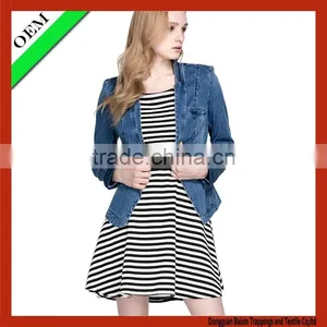 China Custom High Quality Women's Fashion Jacket and Jeans Coat thumbnail-1