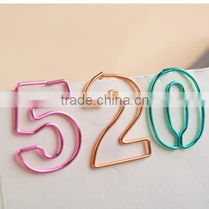 Multi Color Planner Paper Clip Stainless Steel Plating Figure Shape Paper Clip thumbnail-4