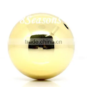 Gold Plated Acrylic Round Christmas Beads 20mm thumbnail-1