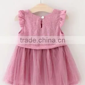 Summer Girls Dress Fashion Style Kids Dress Flowers Print for Baby Dress Girls thumbnail-4