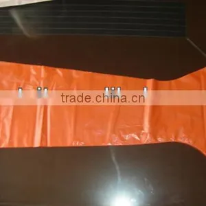 Disposable Orange Plastic PE Long Veterinary Glove thumbnail-1