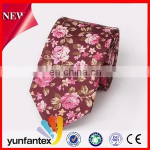 2016 Cheap Flower Pattern Design 100 Cotton Necktie thumbnail-5