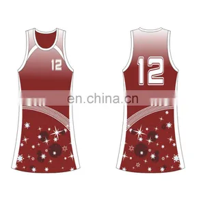New Style Custom Jersey for Netball in Good Quality thumbnail-3