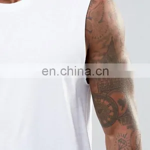 Healy no Label High Quality Gym Sport Cotton Custom Spandex Bodybuilding Tank Top Men thumbnail-4