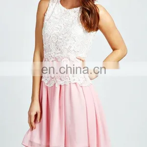 CHEFON Women Fashion Formal Elegant Lace Blouse and Skirt 2016 thumbnail-1