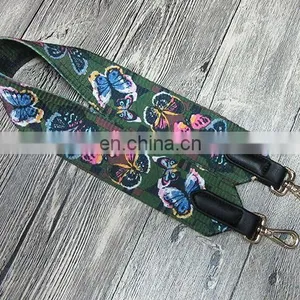 Buttferly Printing Extra Long Bag Strap Bag Belt thumbnail-1
