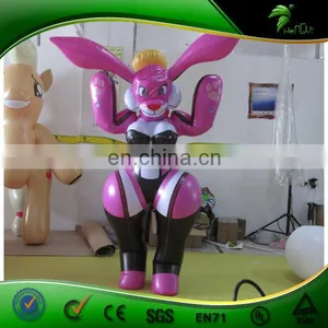 Customized Hongyi Inflatable Fox Suit , Hot Sale Sexy Animal Pink Costume thumbnail-4