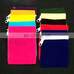 Velvet Pouch With Zipper Many Colors Pouches thumbnail-1