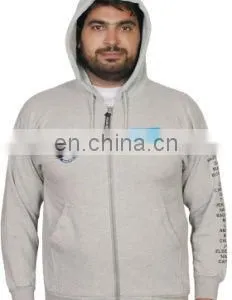 Grey Zipper Hoodie thumbnail-1