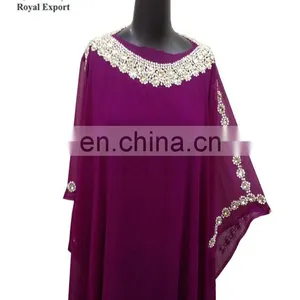 Most Fashionable Dress High Quality Moroccan Beaded Jalabia Kaftan thumbnail-1