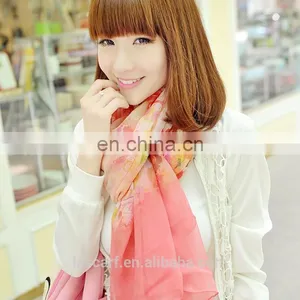 2015 100% Silk Muffler Kerchief Elegant Scarf Shawl Pink Jiaxing thumbnail-1