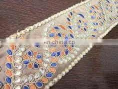Lace - Laces - Fancy Floral Designer Stockpots Crochet Lace thumbnail-1