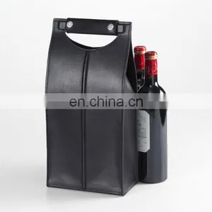 Leather Wine Tote Bag thumbnail-1