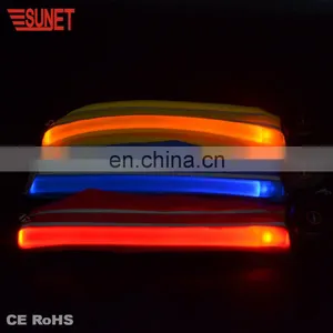 2018 SUNJET New Product LED Runing Belt Different Color Customized LOGO Printing LED Waist Bag thumbnail-4
