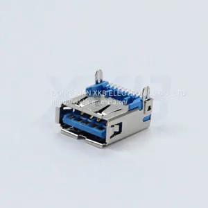 XKB Brand USB Fishing Fork Foot Blue Rubber Core USB 3.0 Female thumbnail-1