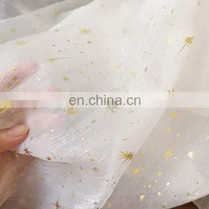 Wholesale Polyester High Quality Crinkled/Creped/Wrinkled Bronzing Chiffon Printed Fabric for Dress thumbnail-2