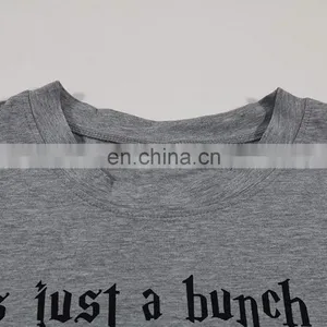 Halloween Series European and American Hot Style Short-sleeved Women's T-shirt Pure Cotton Loose Large Size Casual Letter thumbnail-4