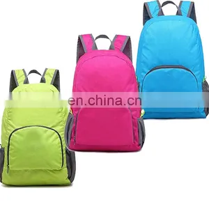 Waterproof Light Weight Nylon Folding Backpack Foldable Outdoor Bag thumbnail-1