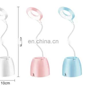 2020 Amazon 3 Modes Dimmable Usb Charging Wireless LED Desk Lamps for Kids Study Reading thumbnail-3