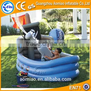 Custom Boat Shaped Pool Inflatable Deep Spa Bath Pool for Kids thumbnail-1