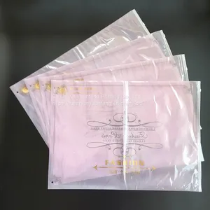 Custom pe Cpe Packaging Bag With Zipper for Garment thumbnail-1