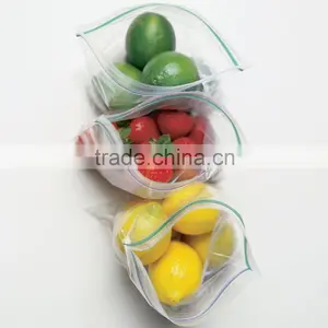 100% Virgin Fresh Vegetables Packaging Plastic Bags With Zipper thumbnail-1
