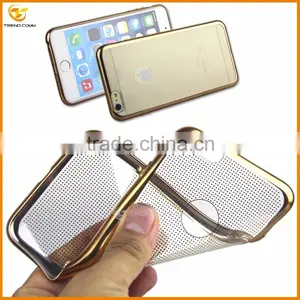 Wholesale Plating Transparent Tpu Soft Case for Iphone 6 thumbnail-4