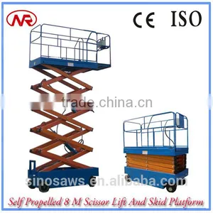 Self Propelled 8 M Scissor Lift And Skid Platform thumbnail-2